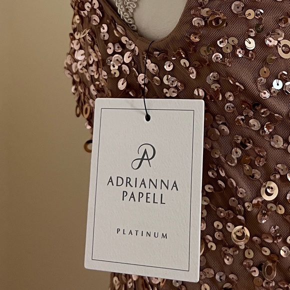 BRAND NEW ADRIANNA PAPELL SEQUIN GOWN - Picture 6 of 6